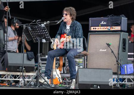 Bristol, Regno Unito. 4th Set, 2022. Concerto spiritualizzato il giorno 2 al Forward Festival, Clifton Downs Park, Bristol 2022. Credit: Gary Stafford/Alamy Live News Foto Stock