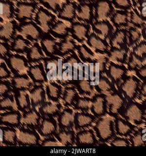 MIMETIZZAZIONE IN PELLE LEOPARDATA JAGUAR E SUSSUARANA SENZA CUCITURE Illustrazione Vettoriale