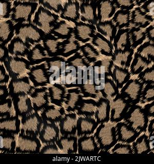 MIMETIZZAZIONE DELLA PELLE TRASPARENTE JAGUAR LEOPARD E SUSSUARANA Illustrazione Vettoriale
