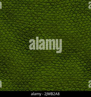 Struttura della pelle di alligatore. Motivo di coccodrillo senza cuciture, rettile con rigature verdi, animale tropicale selvatico. Illustrazione della pelle con motivo a coccodrillo, retro tessuto Illustrazione Vettoriale