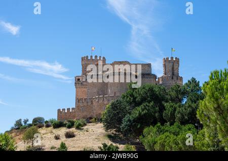 Castello Manzanares el Real a Madrid, Spagna Foto Stock