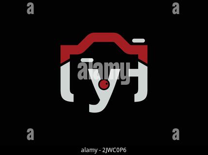 LYT Initial Camera Photography Letter LIT Logo Design modello vettoriale l y t Letter Logo Design Illustrazione Vettoriale