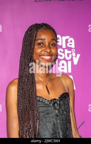 Los Angeles, Stati Uniti. 04th Set, 2022. Myever Akinleye partecipa al 13th° Ankara Festival annuale di Peter Lentini - Notte di chiusura a Exchange LA, Los Angeles, CA il 4 settembre 2022 Credit: Eugene Powers/Alamy Live News Foto Stock