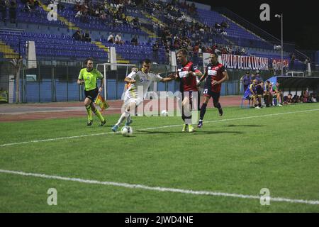 Pagani, Italia. 04th Set, 2022. Pagani, Salerno, Italia - 04 settembre 2022 : Campionato Italiano di Calcio, Lega Pro, primo giorno. Campionato 2022/2023 . Gelbison Vs Juve Stabia 1 - 3 (Photo by Pasquale Senatore/Pacific Press) Credit: Pacific Press Media Production Corp./Alamy Live News Foto Stock