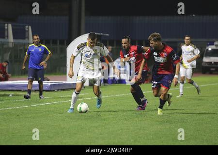 Pagani, Italia. 04th Set, 2022. Pagani, Salerno, Italia - 04 settembre 2022 : Campionato Italiano di Calcio, Lega Pro, primo giorno. Campionato 2022/2023 . Gelbison Vs Juve Stabia 1 - 3 (Photo by Pasquale Senatore/Pacific Press) Credit: Pacific Press Media Production Corp./Alamy Live News Foto Stock