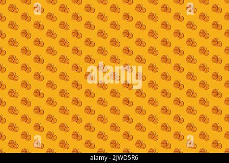 arancio sfondo astratto senza cuciture modello agrumi Foto Stock