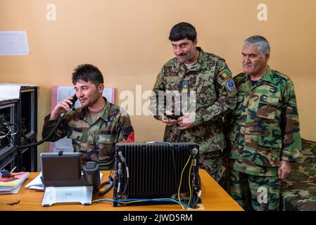 Bundeswehr in Afghanistan - Luftwaffenstützpunkt der afghischen Nationalarmee und Camp Marmal Foto Stock