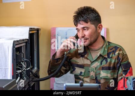 Bundeswehr in Afghanistan - Luftwaffenstützpunkt der afghischen Nationalarmee und Camp Marmal Foto Stock