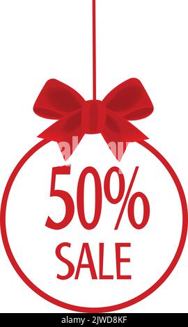 Concept per la vendita di Natale, grandi sconti di Capodanno. Vector Vertical banner per storie, social network, web. Illustrazione Vettoriale