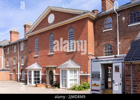 Prigione di Shrewsbury HM prigione di Shrewsbury HMP Shrewsbury prigione di Shrewsbury la prigione di Dana su Howard Street Shrewsbury Shropshire Inghilterra Regno Unito GB Europa Foto Stock