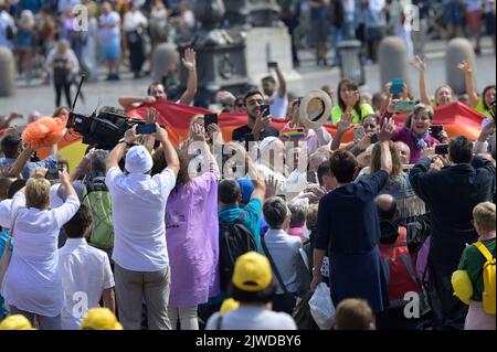 Stato della Città del Vaticano, Vatikanstadt. 04th Set, 2022. Papa Francesco presiede la cerimonia di beatificazione del compianto Papa Giovanni Paolo i, in Vaticano, domenica 4 settembre 2022. Credit: dpa/Alamy Live News Foto Stock
