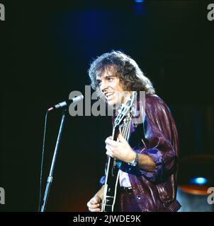 Disco, ZDF Musiksendung, Deutschland, 1979, Auftritt von Peter Frampton, britischer Rock-Musiker. Disco, spettacolo di musica TV, Germania, 1979, performance di Peter Frampton, musicista di British Rock. Foto Stock