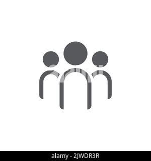 Icona di persone lineare, team leader icona, team leader icon illustrazione, team leader icona vettore semplice e moderno design lineare. Simbolo di Piana Illustrazione Vettoriale
