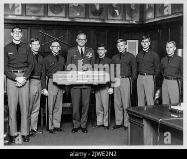 Sovrintendente dell'Accademia militare degli Stati Uniti e dei cadetti , 1970, Stati Uniti, West Point Foto Stock