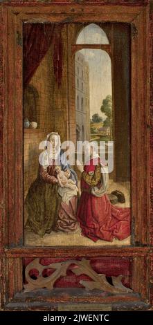 Madonna con Bambino Gesù. Goes, Hugo van der (ca 1440-1482), pittore Foto Stock