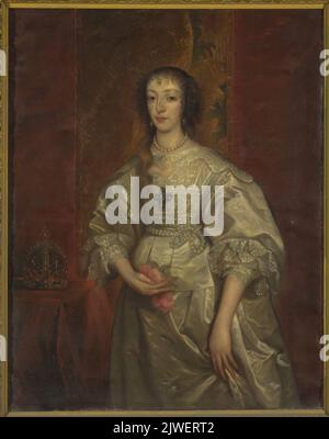 Ritratto di Henrietta Maria (1609-1699), Regina d'Inghilterra. Dyck, Anthony van (1599-1641), pittore Foto Stock