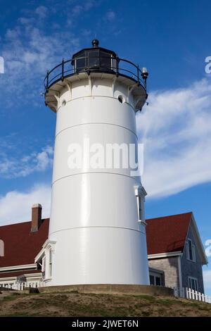 Faro di Nobska Point, Woods Hole, Massachusetts Foto Stock