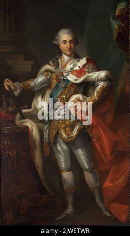 Ritratto di Stanisław Agosto Poniatowski nel costume di incoronazione. Bacciarelli, Marcello (1731-1818), pittore Foto Stock