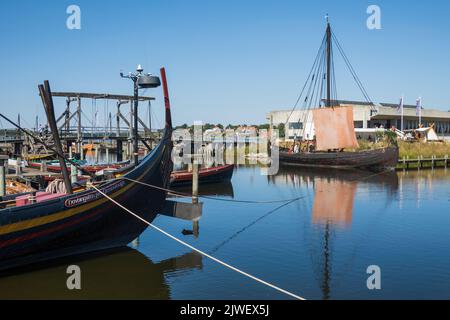 Museo delle navi Vichinghe, Roskilde, Zelanda, Danimarca, Europa Foto Stock