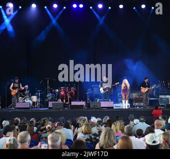 4 settembre 2022, Portsmouth, Virginia, USA: MEGAN MORONEY porta un paese all'Atlantic Union Bank Pavilion di Portsmouth, Virginia il 4 settembre 2022. Photo.Â© Jeff Moore (Credit Image: © Jeff Moore/ZUMA Press Wire) Foto Stock