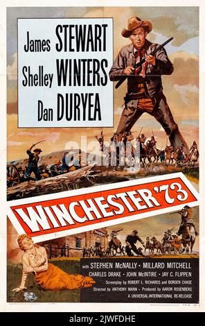 Winchester '73 1950 (Universal International, R-1958) feat James Stewart. Film occidentale. Foto Stock