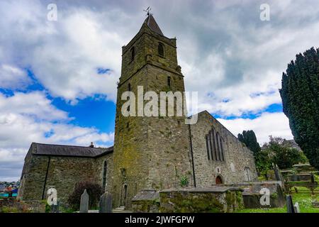 Kinsale, Co. Cork, Irlanda: Chiesa di San Multosio, costruita nel 1190 dai Normanni, in sostituzione di una chiesa precedente del 6th ° secolo. Foto Stock