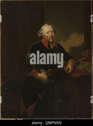 Ritratto di Federico II (1712-1786), re di Prussia. Sconosciuto, pittore Foto Stock