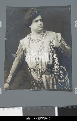 Ritratto di Giovanni Martinelli (1885-1969), cantante italiano, in costume di scena. Sconosciuto, fotografo Foto Stock