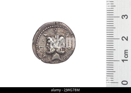 denario. Furio Philus, M. (fl. 119 a.C.), agente monetario, Republika Rzymska, emittente Foto Stock