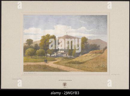 Vista sul Monte Testaccio a Roma. Blaschnik, Arthur (1823-1918), disegnatore, cartoonista Foto Stock