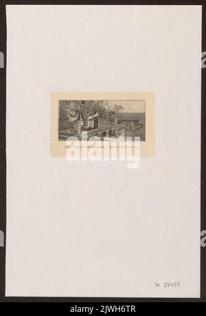 Riproduzione di un dipinto: Henryk Siemiradzki (1843-1902), Auf der Klosterterrasee [Na tarasie klasztornym] [alla Terrazza del Monastero]; illustrazione di una rivista in lingua tedesca. Sconosciuto, editore Foto Stock