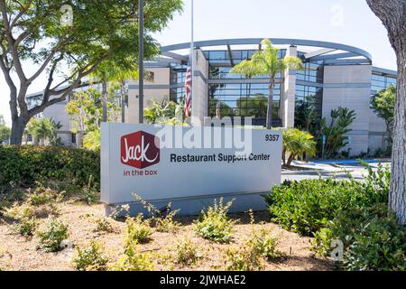 San Diego, California, Stati Uniti - 9 luglio 2022: Sede centrale di Jack in the Box a San Diego, California, Stati Uniti. Foto Stock