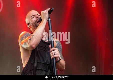 Madison, Stati Uniti. 04th Set, 2022. Chris Daughtry di Daughtry durante il Taste of Madison il 4 settembre 2022, n Madison, Wisconsin (Photo by Daniel DeSlover/Sipa USA) Credit: Sipa USA/Alamy Live News Foto Stock