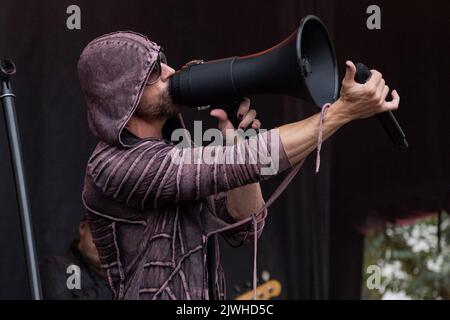 Madison, Stati Uniti. 04th Set, 2022. Chris Daughtry di Daughtry durante il Taste of Madison il 4 settembre 2022, n Madison, Wisconsin (Photo by Daniel DeSlover/Sipa USA) Credit: Sipa USA/Alamy Live News Foto Stock