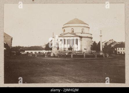 Varsavia. Chiesa di San Alessandro nel Plac Trzech Krzyży.. Sconosciuto, fotografo Foto Stock