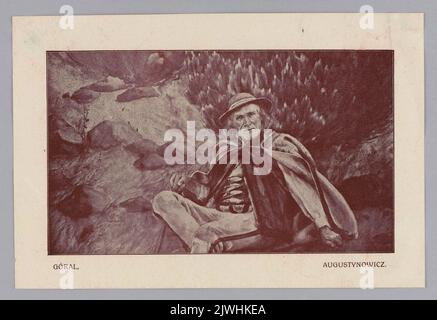 Riproduzione di un dipinto: Augustynowicz, Aleksander (1865-1944), contadino di montagna; estratto da una rivista. Sconosciuto, editore Foto Stock