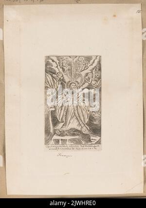 Immagine di San Tommaso a Kempis. Tyszkiewicz, Konstanty (1806-1868), datore di lavoro mercantile, Marcinowski, Antoni (Wilno ; drukarnia ; 1817-1862), tipografia, ignota, artista grafico Foto Stock