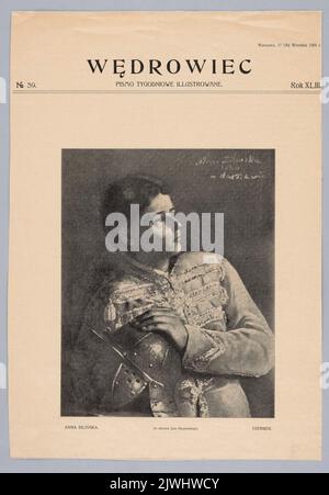 Riproduzione di un dipinto: Bilińska-Bohdanowicz, Anna (1857-1893), Aide; da: 'Wędrowiec' 1905, n. 37, rok XLIII. Tygodnik Ilustrowany (Warszawa ; czasopismo ; 1859-1939), editore Foto Stock