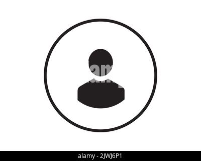 Profilo utente per sito, app. Profilo icona per Stream, chat web, incontri online amici, sito di incontri. Illustrazione vettoriale. Illustrazione Vettoriale