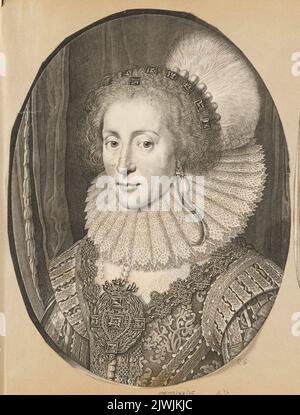 Eleonora de Borbone - moglie di Filippo Guglielmo, Duca di Orleans. Miereveld, Michiel Jansz. Van (1567-1641), disegnatore, cartoonista Foto Stock