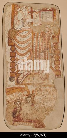 Malowidło ścienne: Chrystus tronujący. Sconosciuto, pittore Foto Stock