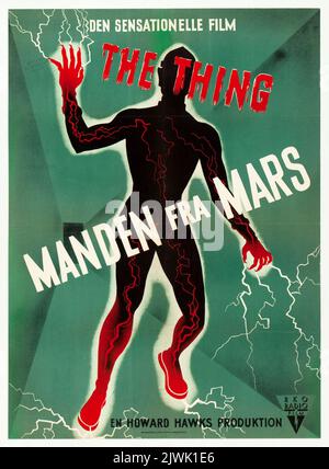 La cosa da un altro mondo (RKO, 1951). Poster del film danese Foto Stock
