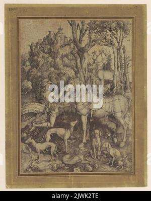 Sant'Eustace. Dürer, Albrecht (1471-1528), artista grafico Foto Stock