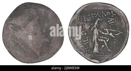 drachm. Mitrydates i (Król Partii; 171 przed Chr.-138 przed Chr.), emittente Foto Stock