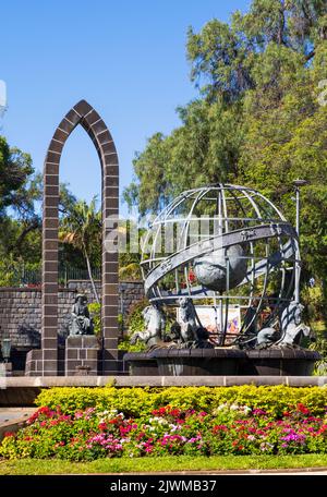 Rotonda Rotunda do Infante, Funchal, Madeira, Portogallo Foto Stock