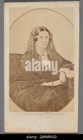 Ritratto di Konstancja Górska. Bousseton & Appert (Paryż ; Zakład fotografica ; ca 1860-ca 1868), studio fotografico Foto Stock