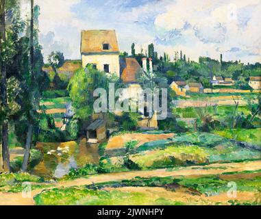 Mulino sul Couleuvre a Pontoise, Paul Cezanne, 1881, Alte Nationalgalerie, Berlino, Germania, Europa Foto Stock