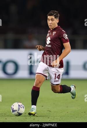 Torino, Italia. 5th Set, 2022. Emirhan Ilkhan del Torino FC durante la Serie A match allo Stadio Grande Torino, Torino. Il credito per le immagini dovrebbe essere: Jonathan Moskrop/Sportimage Credit: Sportimage/Alamy Live News Foto Stock