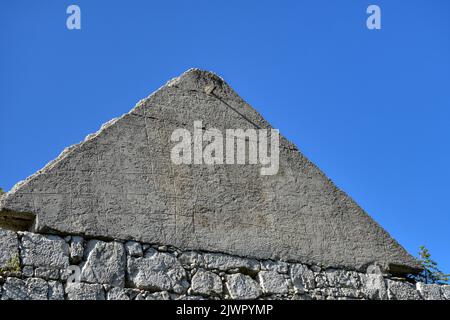 Depot, Predil, Predilsattel, Fort, Werk, Slowenien, Festung, Napoleone, Franzosenkriege, 19. Jahrhundert, Verteidigung, Ruine, Gefechtsstand, verlassen Foto Stock