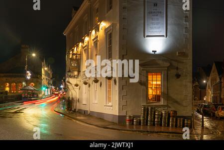 Il pub e ristorante Erskine Arms e il Bank of Conwy Bar, Conwy, Galles del Nord. Presa nel dicembre 2021. Foto Stock